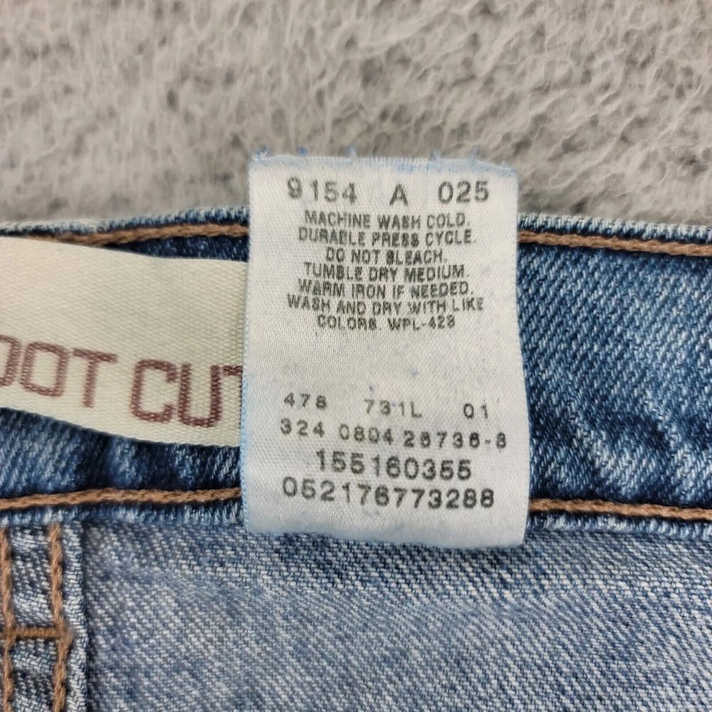 Vintage Levi's Jeans Womens 16m Blue Denim 515 Nouveau Bootcut‎ Distressed Y2K - Picture 9 of 14